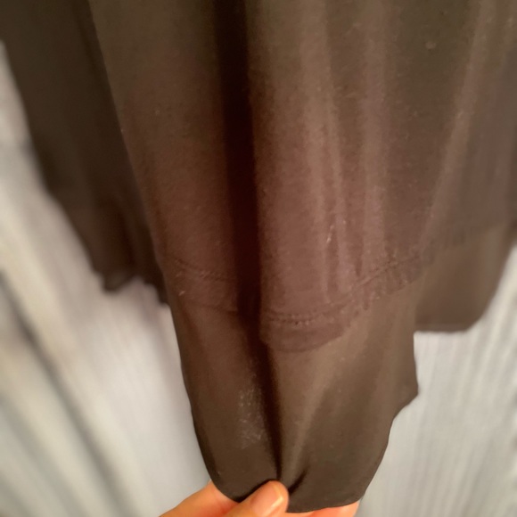 LOGO by Lori Goldstein Black Tunic with Lace size Medium - Picture 6 of 8